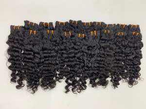 Cheveux indiens naturels ondulés 100% humains donneur unique cheveux vierges Remy super doublement étirés - Product Image 3