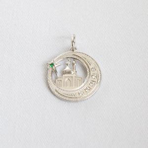 Pendentif Chevalière Musulmane en Argent Sterling 925 Pendentif Rhodanizing Cubic Zirconia With Arabic Lettering Jewelry Necklace - Product Image 2