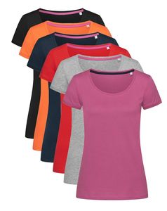 Camiseta de cuello redondo de manga corta de algodón transpirable para mujer con camiseta de verano de algodón ultra suave de alta calidad con impresión personalizada - Product Image 1