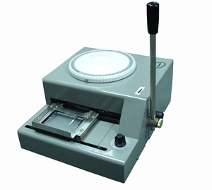 Printing Manual ID PVC Card Embossing Number Machine