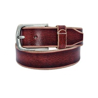 Ceinture en cuir décontractée pour homme, réversible, avec boucle en acier, en cuir de vachette, fournisseurs d'Inde