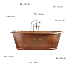 Baignoire au design admirable, faite à la main en cuivre, autoportante, pour usage domestique et hôtelier, en gros - Product Image 5