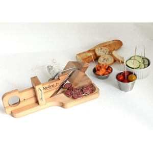 Trancheuse à saucisses écologique et durable, <span class=keywords><strong>planche</strong></span> à <span class=keywords><strong>découper</strong></span> en bambou pour chorizo et salami, épaisseur personnalisée - Product Image 4