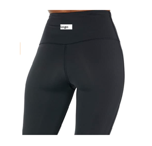Mallas de entrenamiento de tiro alto para mujer, leggings con tejido elástico y cintura cómoda - Product Image 1