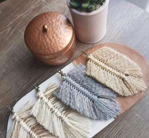 Feuille de macramé Boho faite à la main pour la meilleure décoration de la maison - Product Image 5