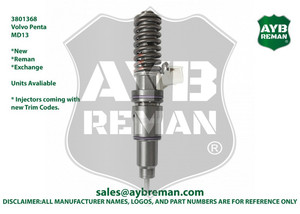 Injecteur de carburant Diesel refabriqué en usine, pour moteur Volvo Penta MD13, métallique, 3801368, 21379931 - Product Image 2