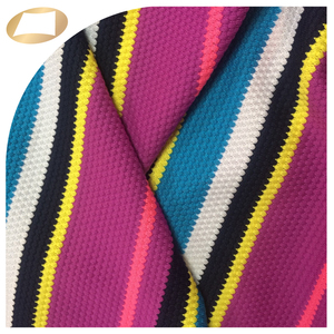 Colorful stripes <b>yarn</b> dyed <b>polyester</b> spandex pineapple fabric for swimwear - Product Image 4