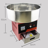 Machine à Barbe à Papa Électrique Commerciale Haute Efficacité en Acier Inoxydable