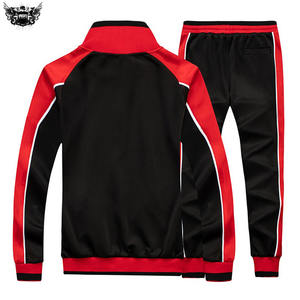 Professional Top Fashion High Quality 100% Polyester Men's Side Line Tracksuits Plus Size Winter <b>Sets</b> Breathable Eco-friendly - Product Image 2