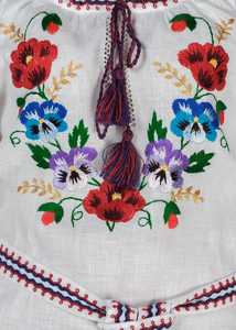 Ropa de mujer más vendida, ropa de fiesta de vacaciones, Vestido corto ucraniano para mujer, vestido bordado de manga larga con cinturón hasta la rodilla - Product Image 5