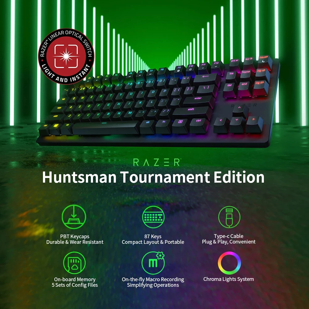 Razer Huntsman Tournament Edition - Compact Gaming Keyboard