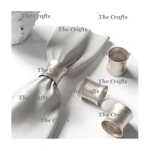 Aluminium Silver Color Napkin <b>Rings</b> Holder With Highest Quality Round Shape Napkin <b>Rings</b> At Bestest Price - Product Image 1