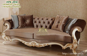 Conjunto de sofá Victoriano de oro blanco pulido, venta directa, muebles de sala de estar, conjunto de sofá Premium de siete plazas - Product Image 3