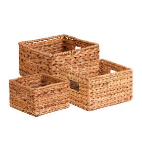 ธรรมชาติ100% จากแห้งผักตบชวา/ผักตบชวาตะกร้า (จัสมิน: 0084374619429) - Product Image 6