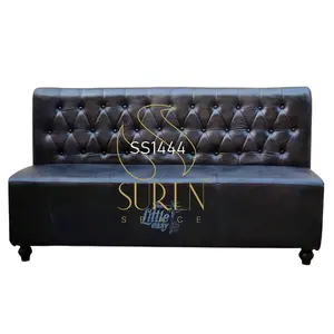 Furnitur ruang tamu penjualan TERBAIK kualitas bagus buatan tangan Sofa kulit asli berumbai tiga tempat duduk dari produsen India