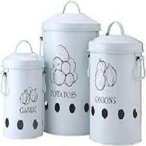 Ensemble de boîtes à légumes blanches écologiques faites à la main Élégant pliant en métal jute (toile de jute) Motif de logo unique comprenant des pommes de terre - Product Image 2