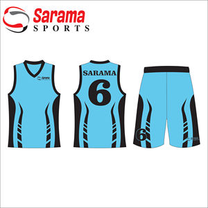 Uniforme de basket-ball Uniformes de basket-ball Uniforme de basket-ball personnalisé Design Couleur Bleu pour les jeunes garçons, - Product Image 1