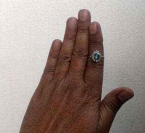 ไฟสีฟ้าธรรมชาติ Labradorite แหวนเงินพลอยแหวนเงิน925แหวนเงิน - Product Image 4