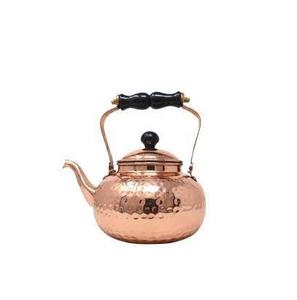 High Quality Solid Copper Tea Pot/Coffee Pot for Wholesale Hammered Round Copper Tea Pot for Selling - Product Image 3