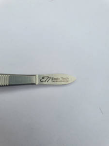 Pinzas irlandesas Instrumento quirúrgico de ojo y Garganta de acero manual recto de 4 \" - Product Image 4