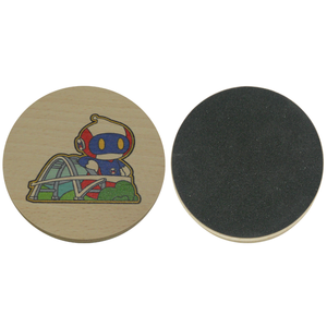 Posavasos Redondo de Madera Maciza, Tapete Absorbente de Espuma EVA para Tazas de Café, Té, Cerveza y Vino - Product Image 2