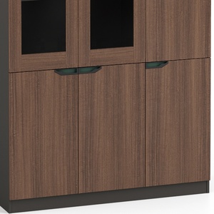 Pengpai 2 Door Factory Direct Sale Big Lots <strong>Bookcase</strong> with Glass Doors Models <strong>Cabinet</strong> Book Shelf <strong>Bookcase</strong> File <strong>Cabinet</strong> - Product Image 2