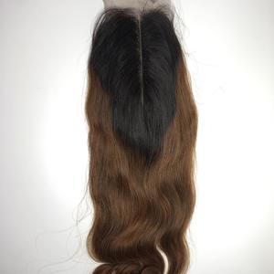 Extensions de cheveux vierges vietnamiens, Extensions de cheveux naturels, cuticules façonnées, avec Closure, ombré 1b/30, nouveau produit, - Product Image 6