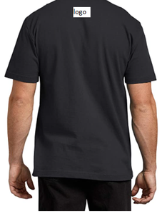 T-shirt à manches courtes et col ras du cou pour homme, épais, large, 50% Polyester, 50% coton, importé, délavé à la Machine - Product Image 2