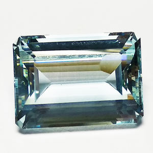 Aigue-marine naturelle Fabrication de bijoux Pierres précieuses Formes rectangulaires Facettes Grande taille Fait à la main Naturel Santa Maria Aquamarine - Product Image 3