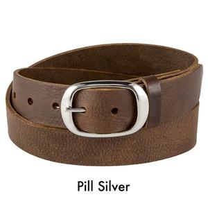 Pantalones clásicos para hombre y mujer, cinturón de cuero marrón, 38mm, 1,5 ", VES-0017 - Product Image 4