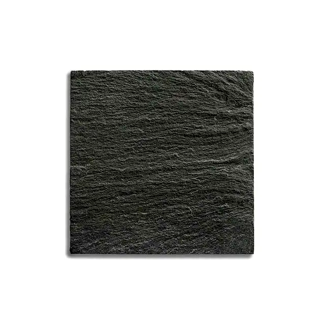 प्रीमियम गुणवत्ता काले इतालवी स्लेट प्राकृतिक cleft उच्च गुणवत्ता 300x300x10mm
