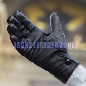 Guantes de Invierno Térmicos de Cuero ISONZ de Primera Calidad, Hechos a Mano con Piel de Oveja y Cuero de Ciervo Genuinos para Hombre - Product Image 4