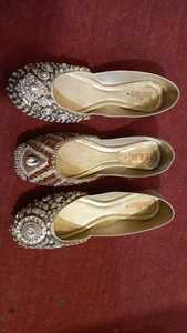 Zapatos Khussa para mujer, cómodos zapatos planos forrados de cuero con plantilla de goma ligera para verano invierno primavera para mujeres indias - Product Image 6