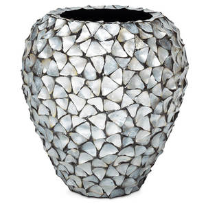 Incrustation moderne nacre pot de plante vente chaude mariage fleur Vase artisanal Vase pièce maîtresse pour le salon - Product Image 6