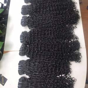 High Quality Vietnamese <b>HUMAN</b> <b>HAIR</b> <b>EXTENSION</b> VIRGIN Remy Romantic curly Bundles Double Machine Weft <b>real</b> factory in Vietnam - Product Image 1