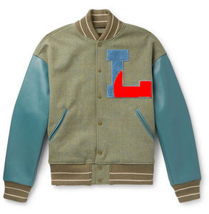 2025 Venta al por mayor Último diseño Letterman Jacket Custom Black Oversized Jacket - Product Image 1
