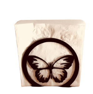 Servilletero de hierro puro de diseño maravilloso para el hogar y los utensilios de cocina, soporte de pañuelos de mesa de forma personalizada de gran tamaño - Product Image 4