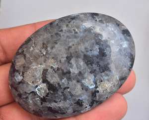 Lot de pierres de palmier en larvicite, électrostimulation, en cristal scintillant, larvicite de guérison, grande pierre précieuse métallique - Product Image 3