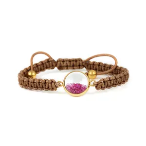 Silver Thread Macrame Fine Jewelry Loose Ruby Crystal Shaker Bracelet 925 Sterling Silver 14k Gold Jewellery Wholesaler