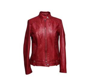 แจ็คเก็ตหนังผู้หญิงงูสีเขียว - Product Image 2