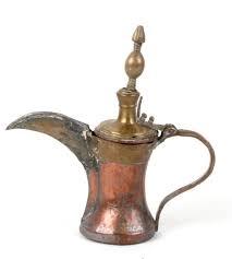 ที่มีคุณภาพสูงทองเหลืองที่เป็นของแข็งออกแบบทอง Dallah สำหรับชาและกาแฟ - Product Image 4