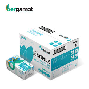 Gants jetables XS/S/M/L/XL Gants à main sans poudre de nitrile de couleur bleue (gants sans latex) - Product Image 4