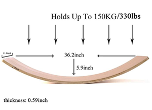 De madera de wobble fitness de los niños fitness juguete niños basculante equilibrio de madera contrachapada Angelina + 84327746158 - Product Image 3
