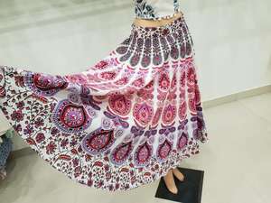 Indien Vintage pleine longueur Femmes mandala Jupe - Product Image 4