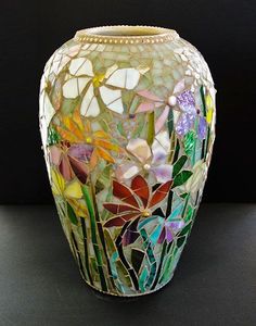 Jarrón de lujo en vidrio de mosaico, servicio personalizado disponible - Product Image 2