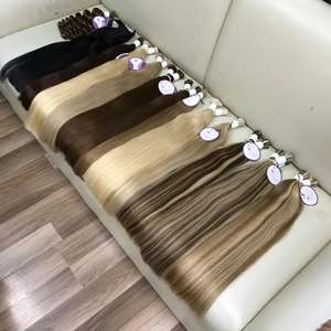 Extensiones de cabello humano 100 natural sin procesar, pelo liso peruano a granel con cutícula virgen - Product Image 5