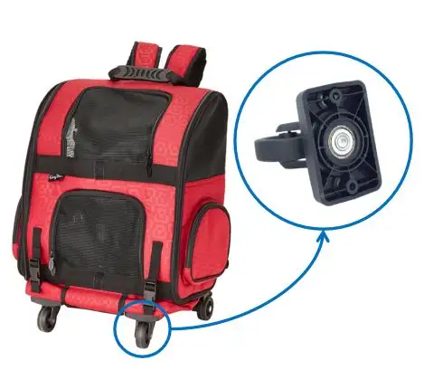 360 degrees spinner wheel D58 Telescopic detachable trolley Luggage Spare Accessory replacement for luggage pet bag