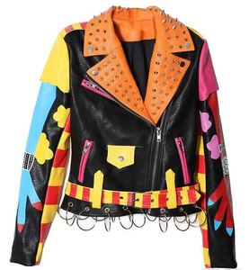 Vestes en cuir véritable de nouvelle conception, fabriquées en cuir de vache et en peau de mouton, avec des poches zippées. - Product Image 5