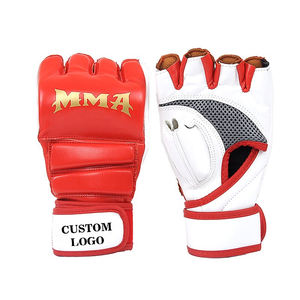 Mayorista Fabricante Personalizado Medio Dedos Cuero MMA Guantes para Entrenamiento Ciclismo Personalizado Diseño Guantes - Product Image 3