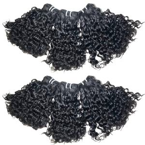 Extensions de cheveux naturels bouclés burmien, 100% non traités du Vietnam, couleur noire, vente en gros, livraison gratuite - Product Image 4